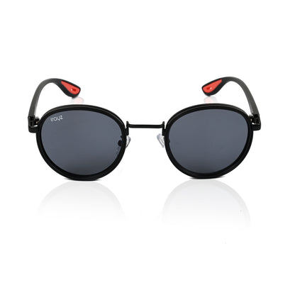 Irayz Round Sunglasses | Premium UV400 Protection - Black