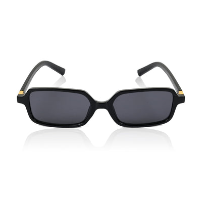 Retro Square Sunglasses for Men & Women - Black