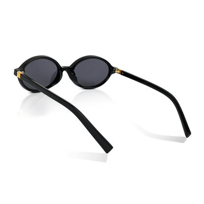 Retro Round Sunglasses for Men & Women - Black