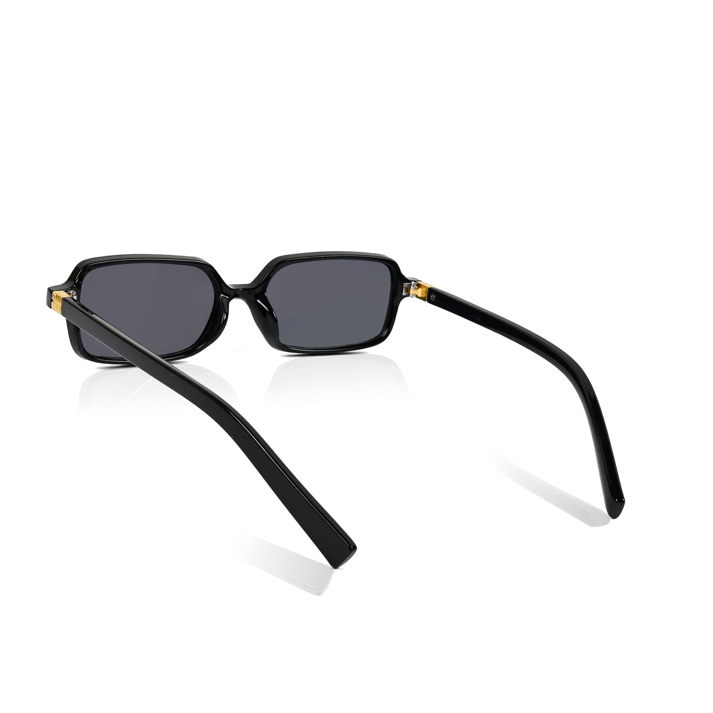 Retro Square Sunglasses for Men & Women - Black