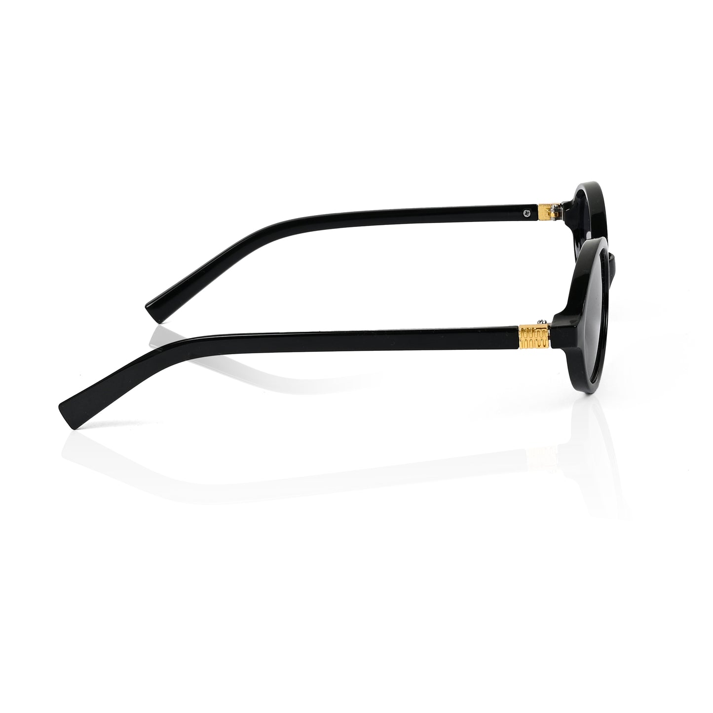 Retro Round Sunglasses for Men & Women - Black