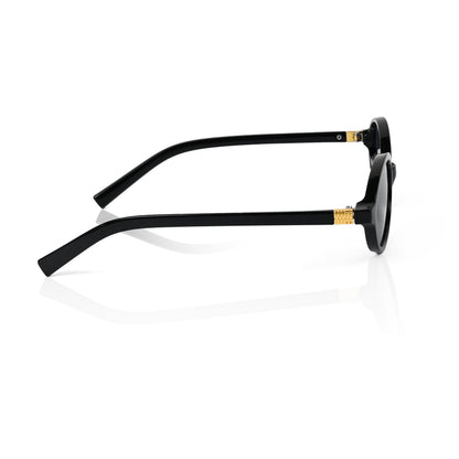 Retro Round Sunglasses for Men & Women - Black