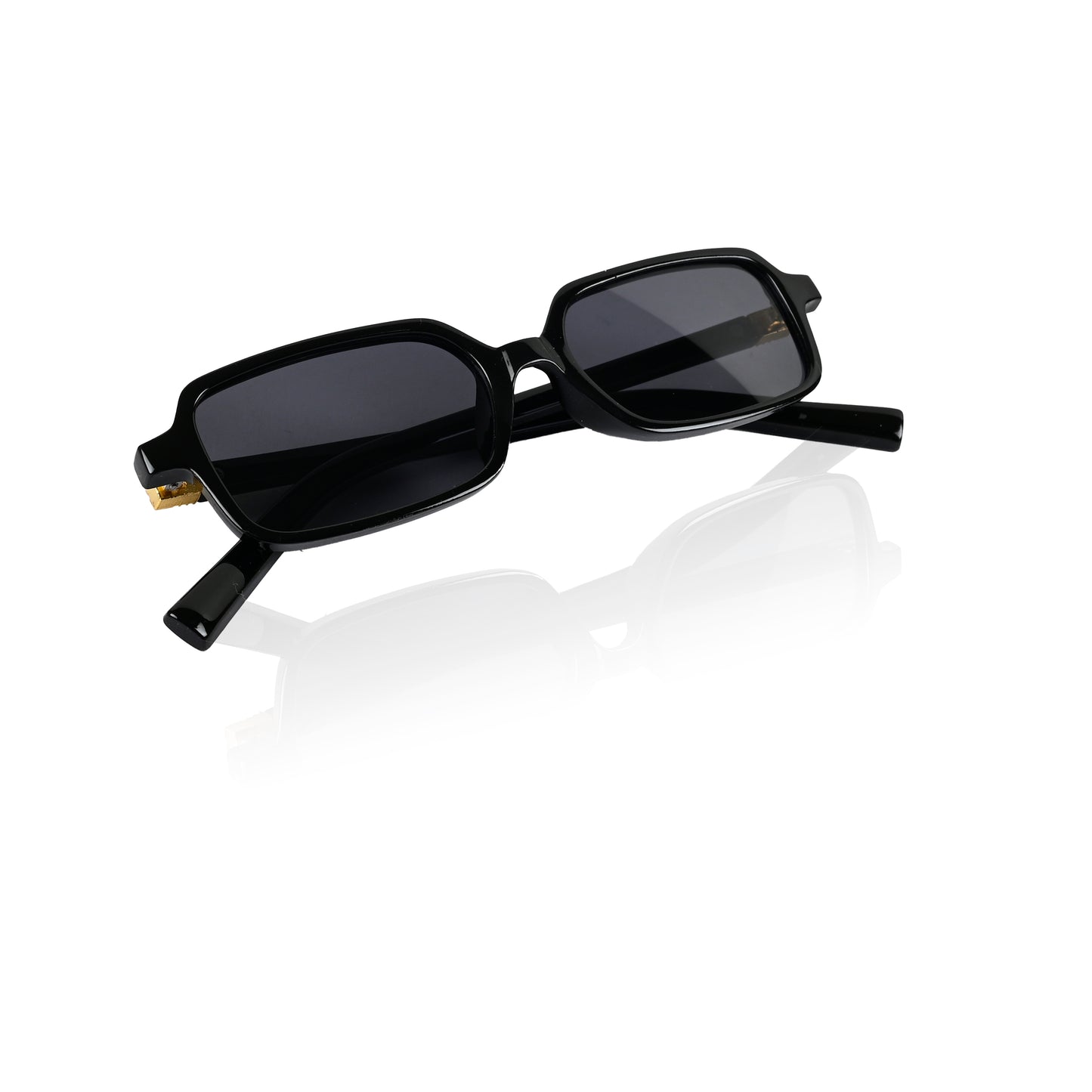 Retro Square Sunglasses for Men & Women - Black