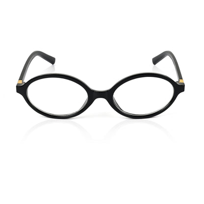 Retro Round Sunglasses for Men & Women - Black Clear