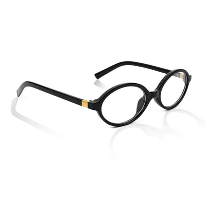 Retro Round Sunglasses for Men & Women - Black Clear