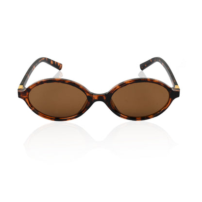 Retro Round Sunglasses for Men & Women - Brown