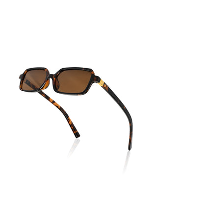 Retro Square Sunglasses for Men & Women - Brown