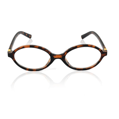 Retro Round Sunglasses for Men & Women - Brown Clear