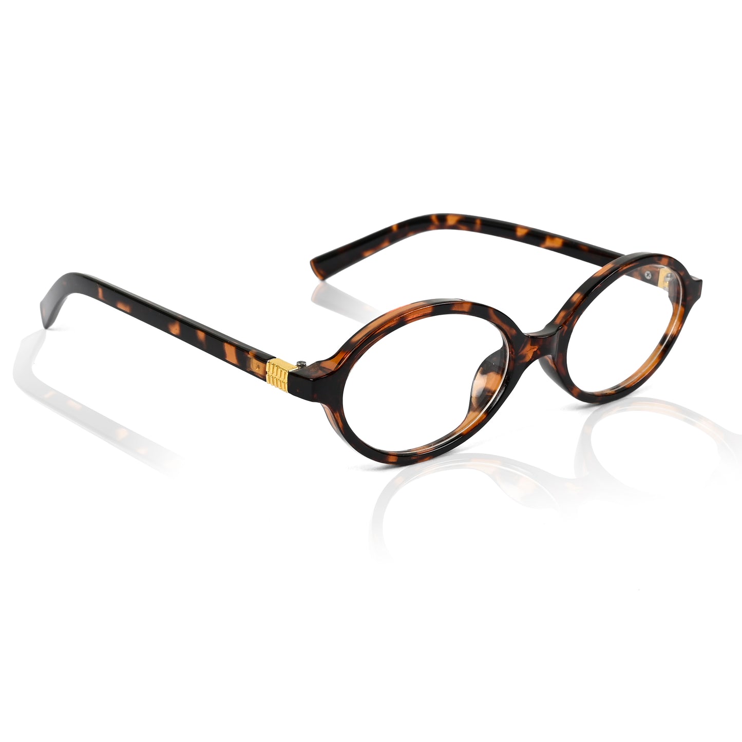 Retro Round Sunglasses for Men & Women - Brown Clear