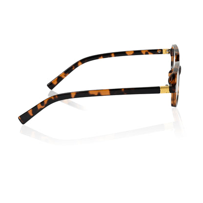 Retro Square Sunglasses for Men & Women - Brown Clear