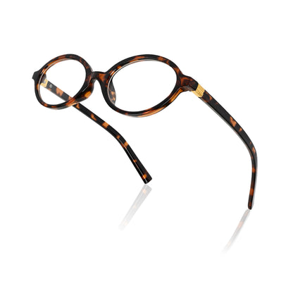 Retro Round Sunglasses for Men & Women - Brown Clear