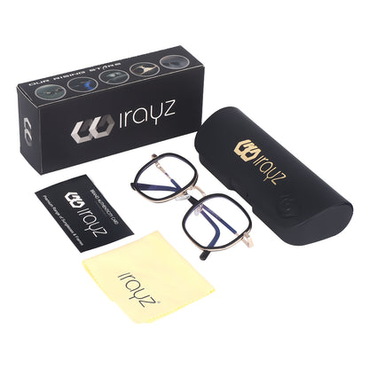 Irayz Premium Rectangular Sunglasses for Men | Stylish Full Frame Fashion Eyewear