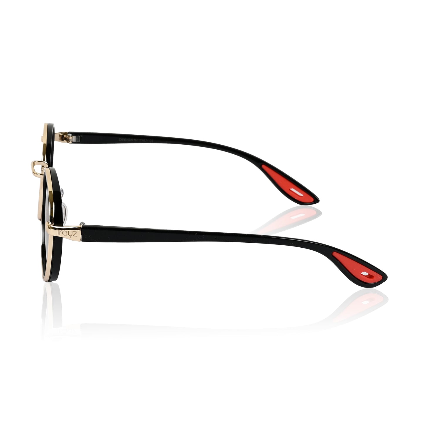 Irayz Round Sunglasses | Premium UV400 Protection - Gold Brown