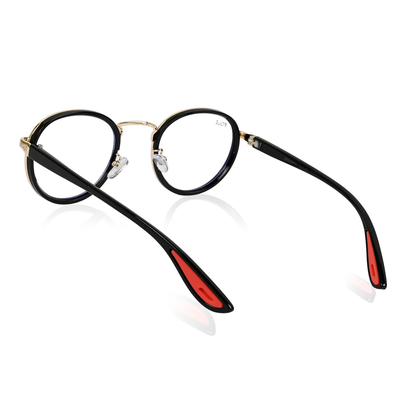 Irayz Round Sunglasses | Premium UV400 Protection - Gold Clear
