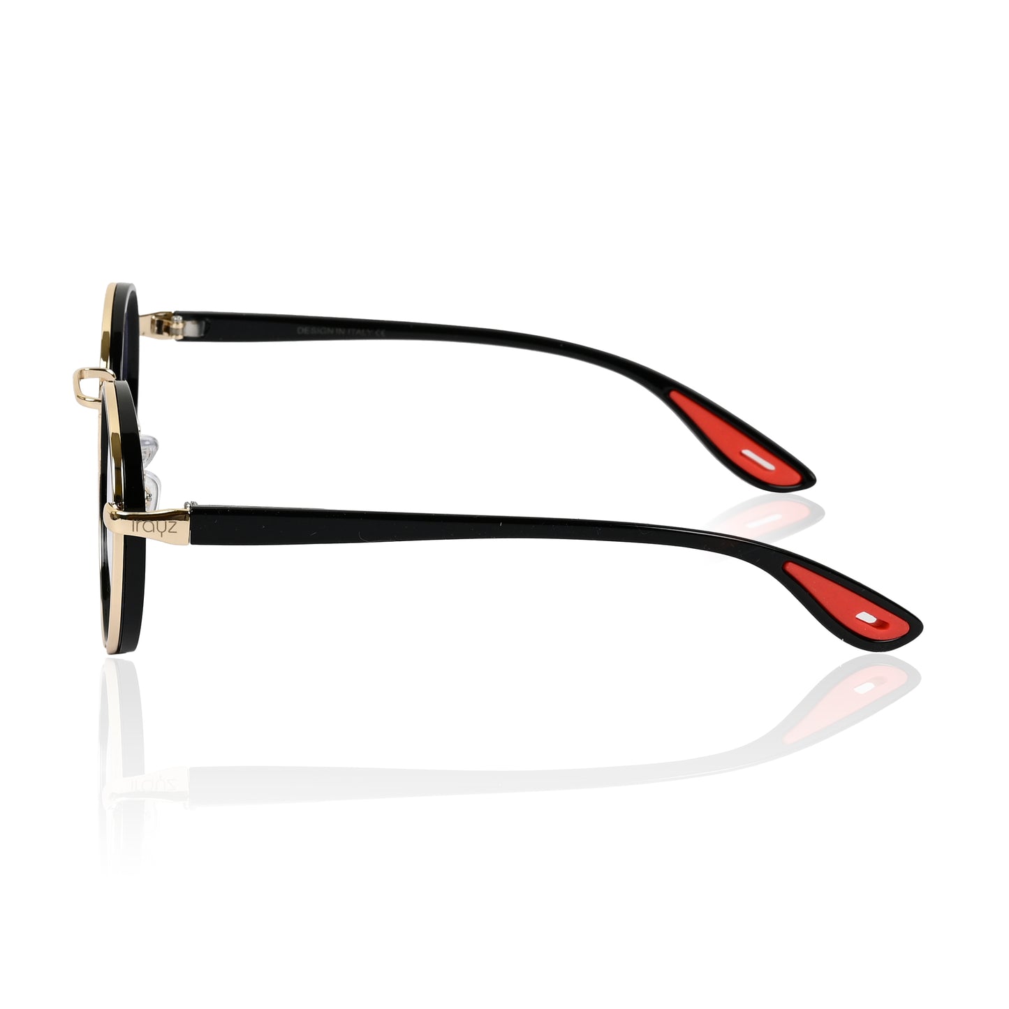Irayz Round Sunglasses | Premium UV400 Protection - Gold Clear