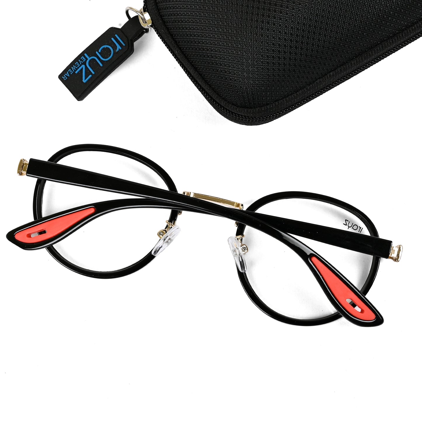 Irayz Round Sunglasses | Premium UV400 Protection - Gold Clear