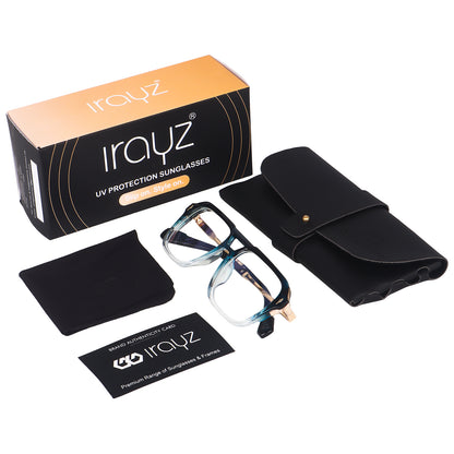 Irayz Premium Rectangular Sunglasses for Men | Stylish Full Frame Fashion Eyewear