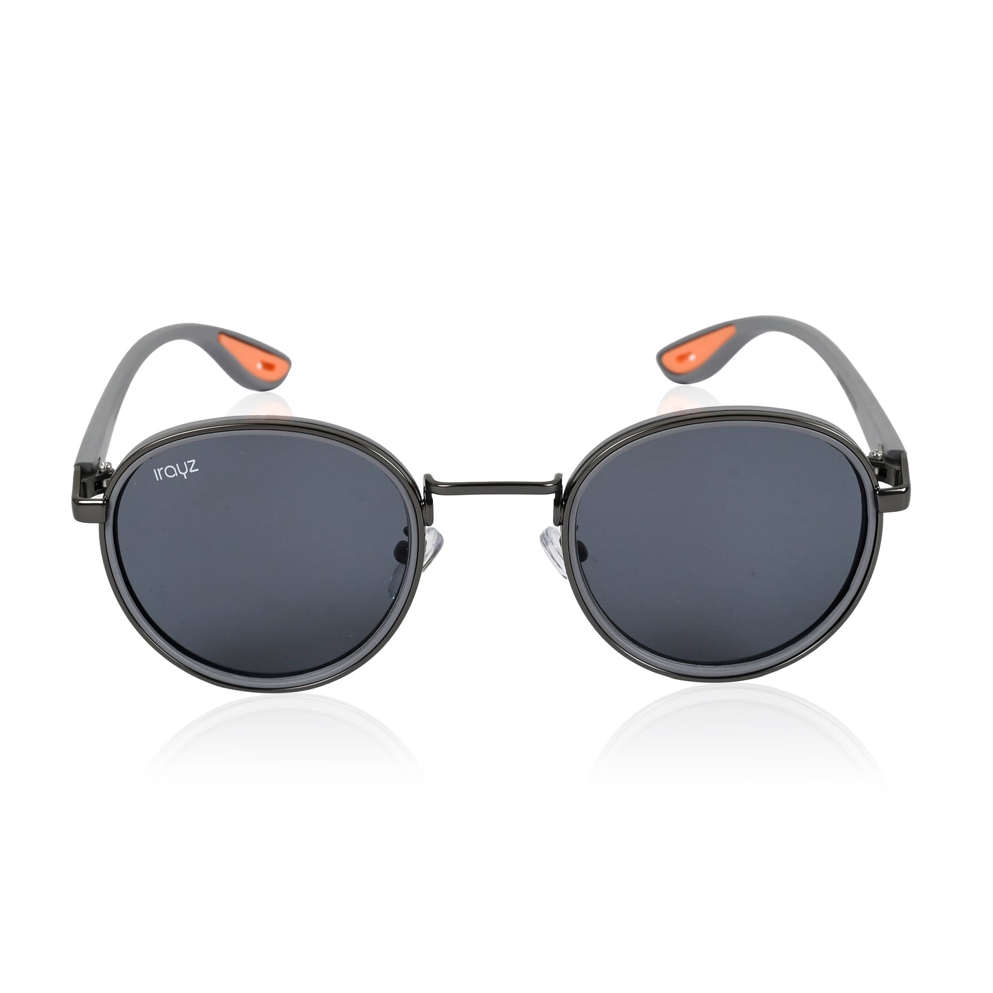Irayz Round Sunglasses | Premium UV400 Protection - Grey Clear