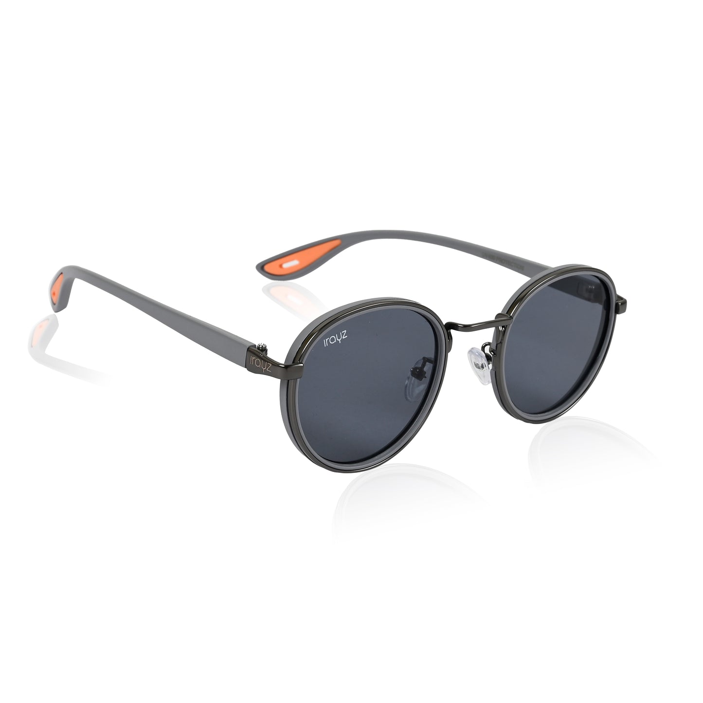 Irayz Round Sunglasses | Premium UV400 Protection - Grey Clear