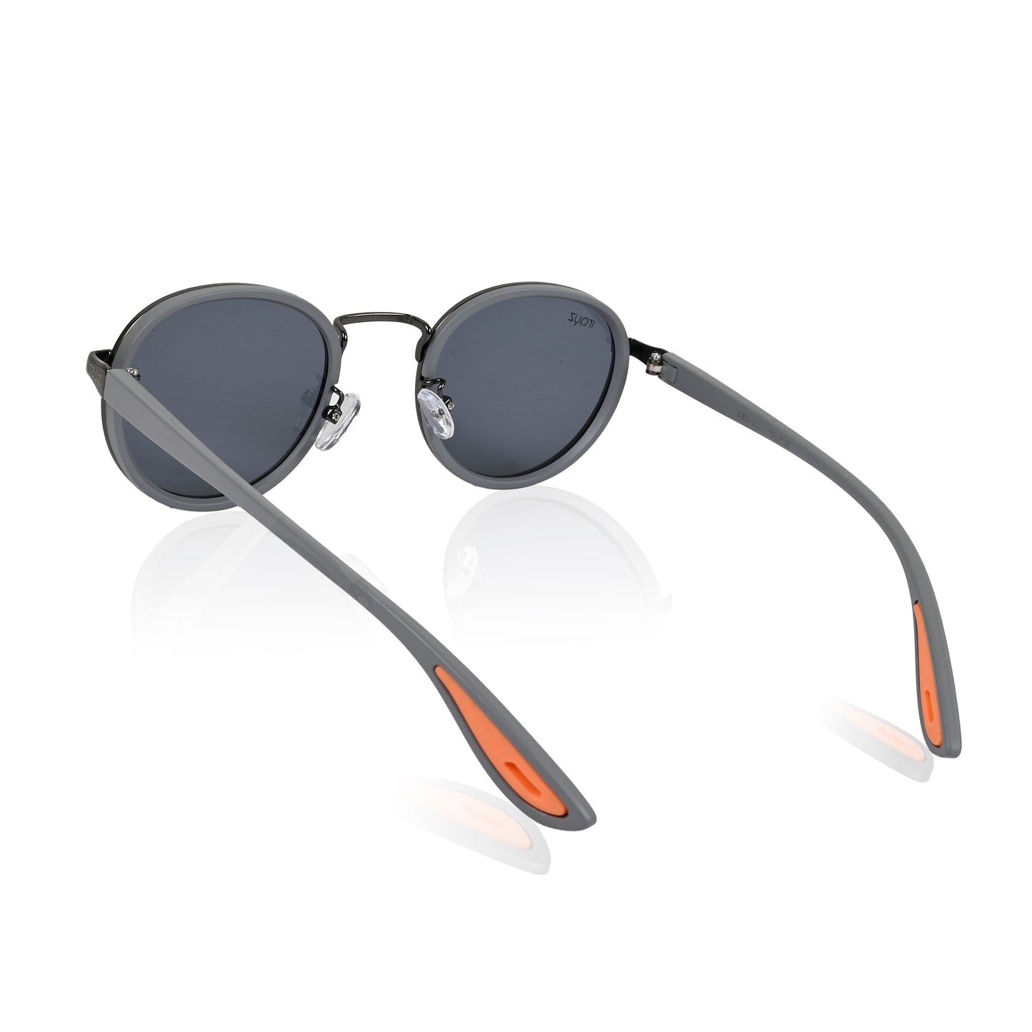 Irayz Round Sunglasses | Premium UV400 Protection - Grey Clear