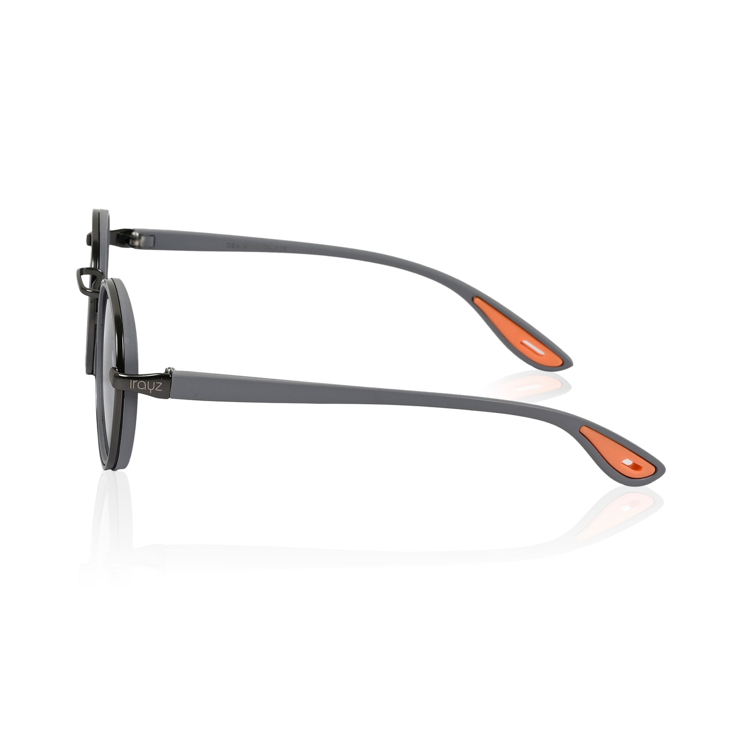 Irayz Round Sunglasses | Premium UV400 Protection - Grey Clear
