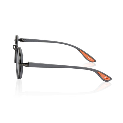 Irayz Round Sunglasses | Premium UV400 Protection - Grey Black