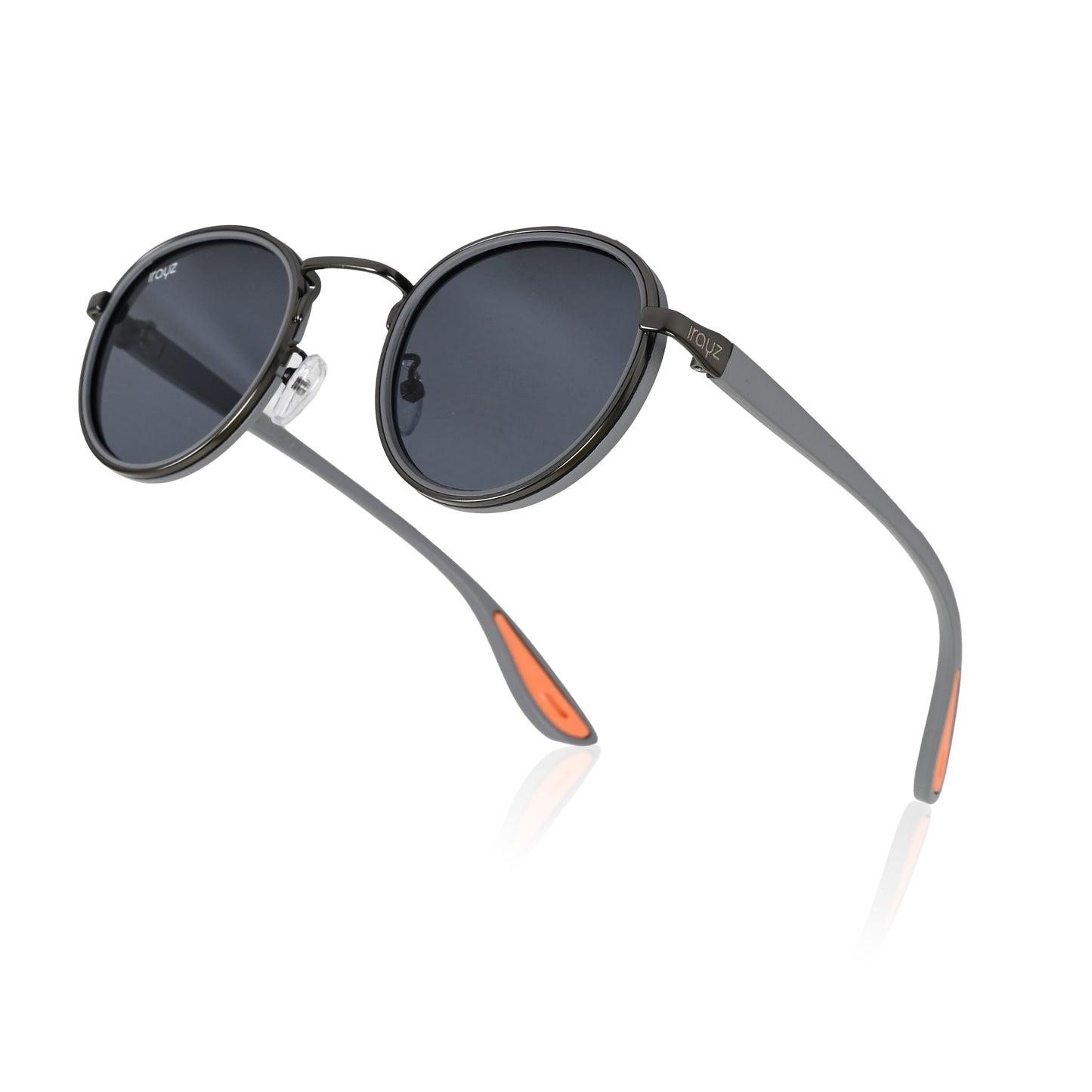 Irayz Round Sunglasses | Premium UV400 Protection - Grey Clear