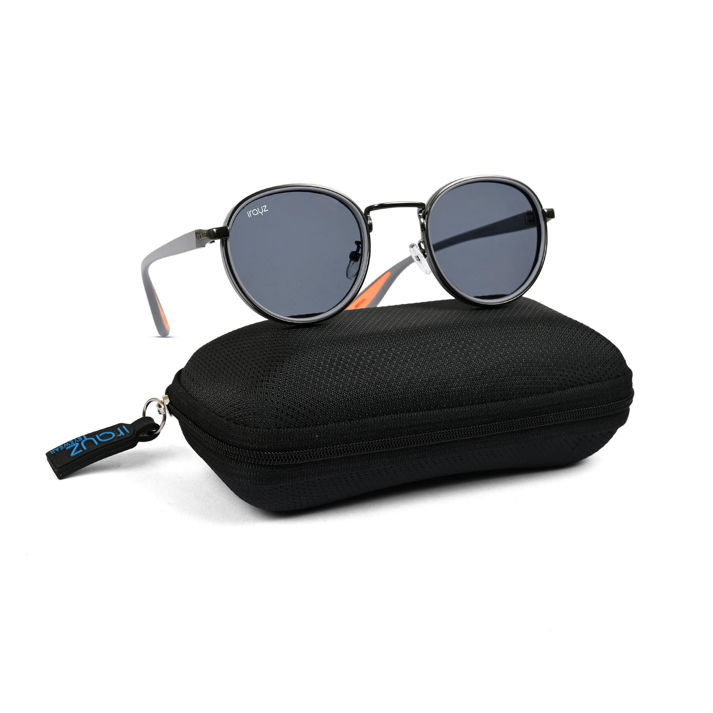 Irayz Round Sunglasses | Premium UV400 Protection - Grey Clear