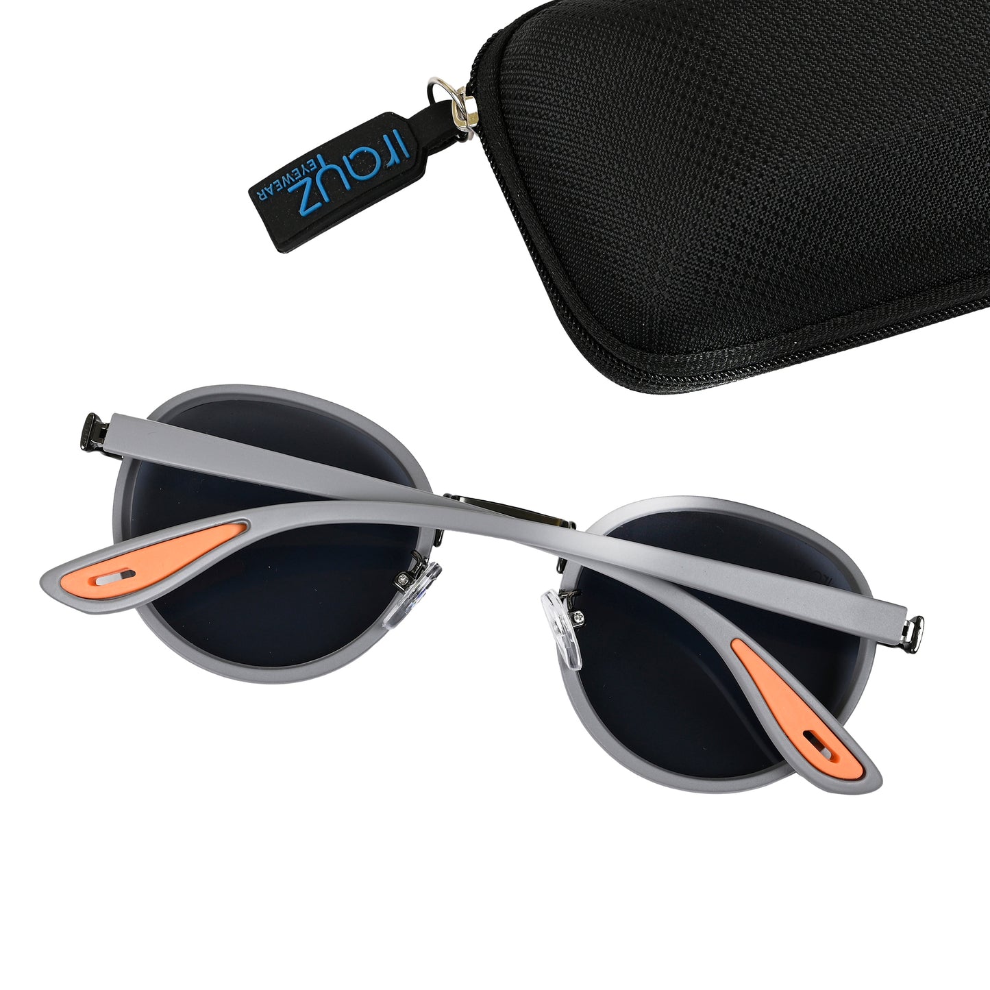 Irayz Round Sunglasses | Premium UV400 Protection - Grey Clear