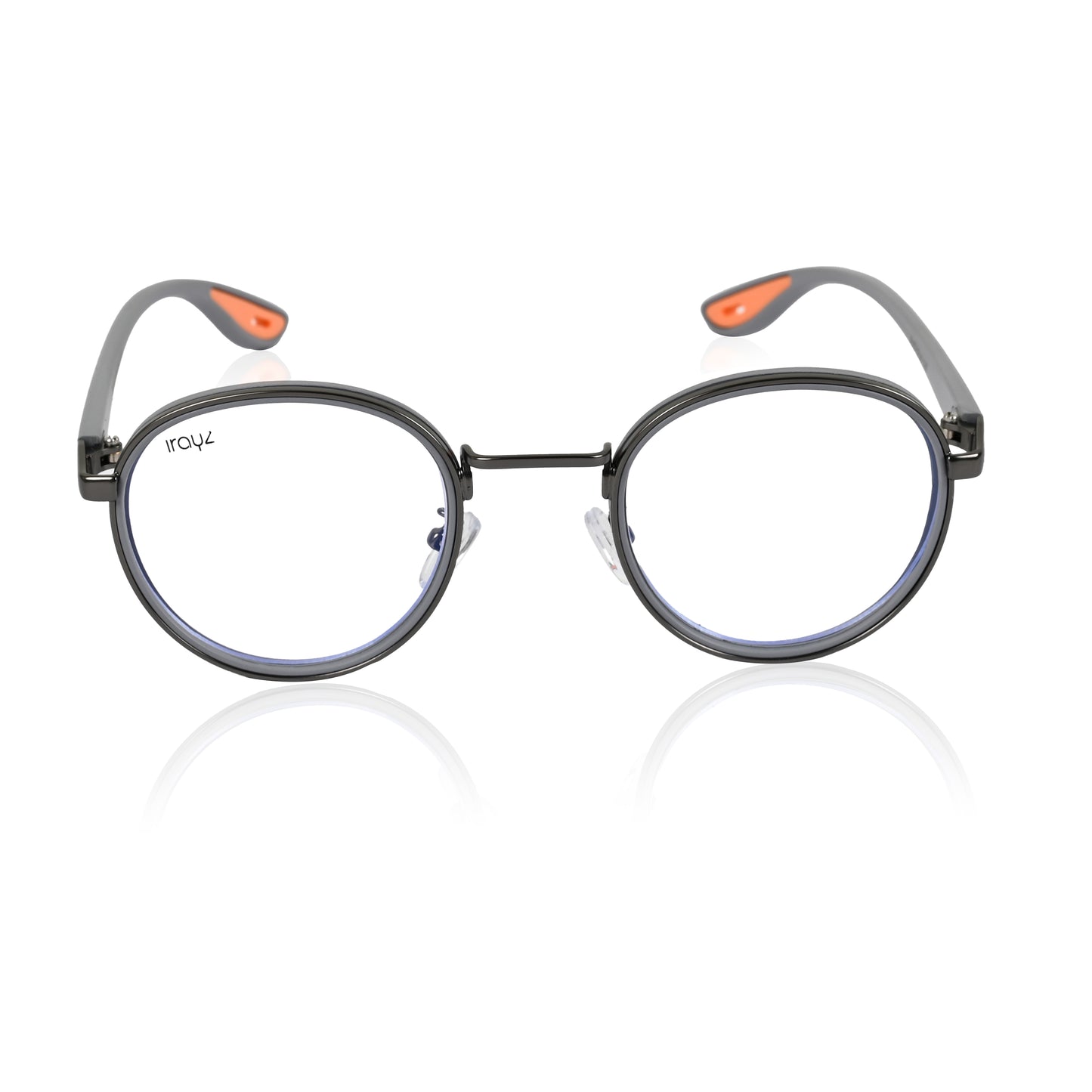 Irayz Round Sunglasses | Premium UV400 Protection - Grey Clear