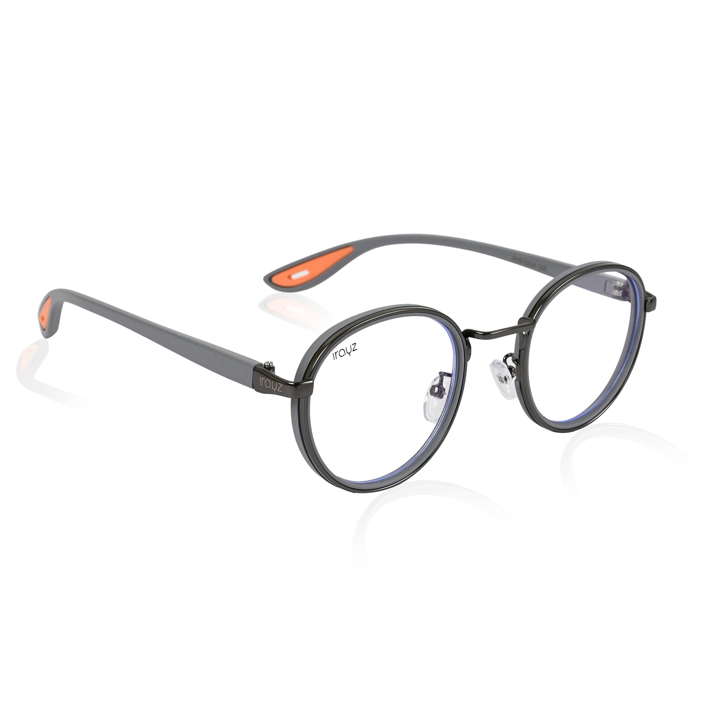 Irayz Round Sunglasses | Premium UV400 Protection - Grey Clear