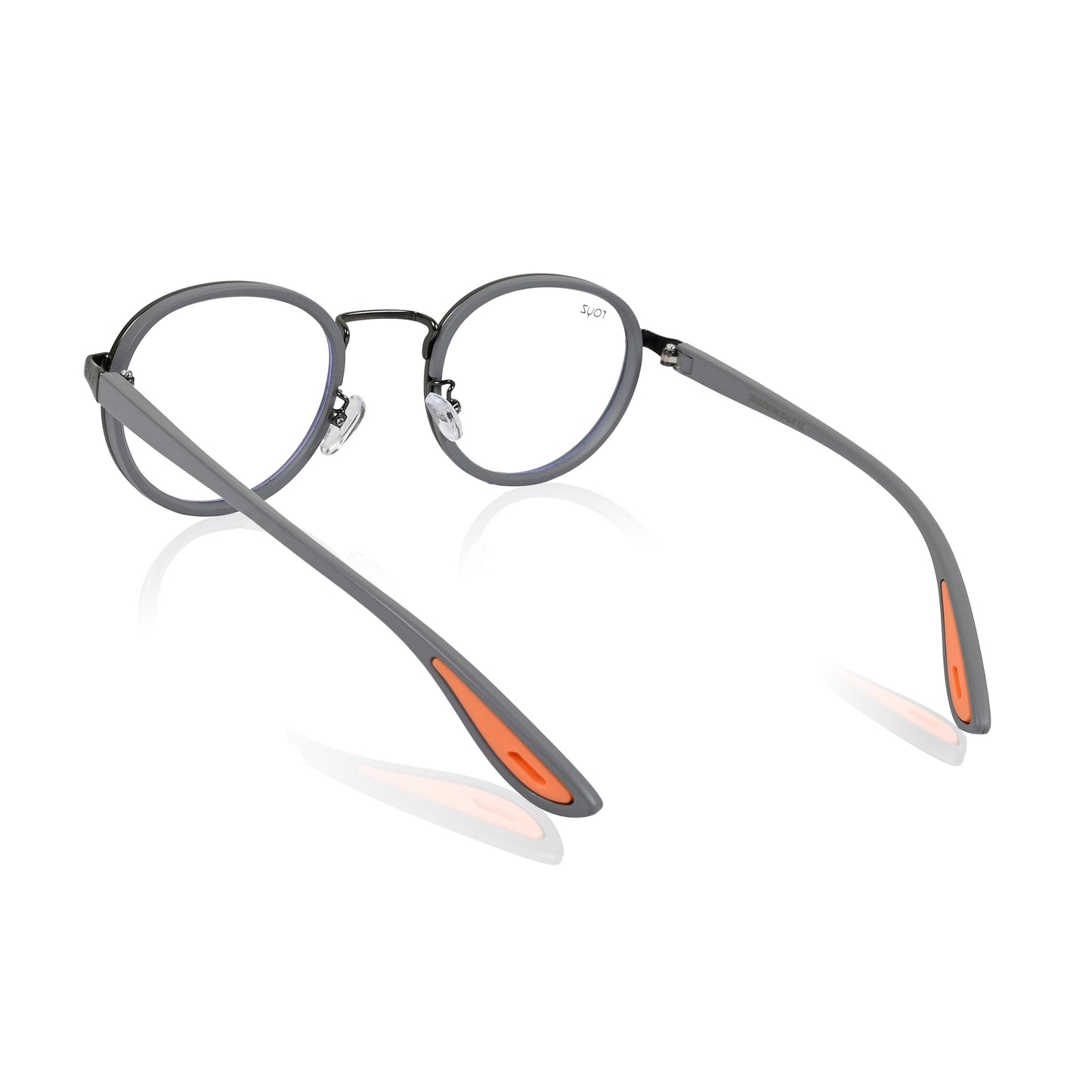 Irayz Round Sunglasses | Premium UV400 Protection - Grey Clear