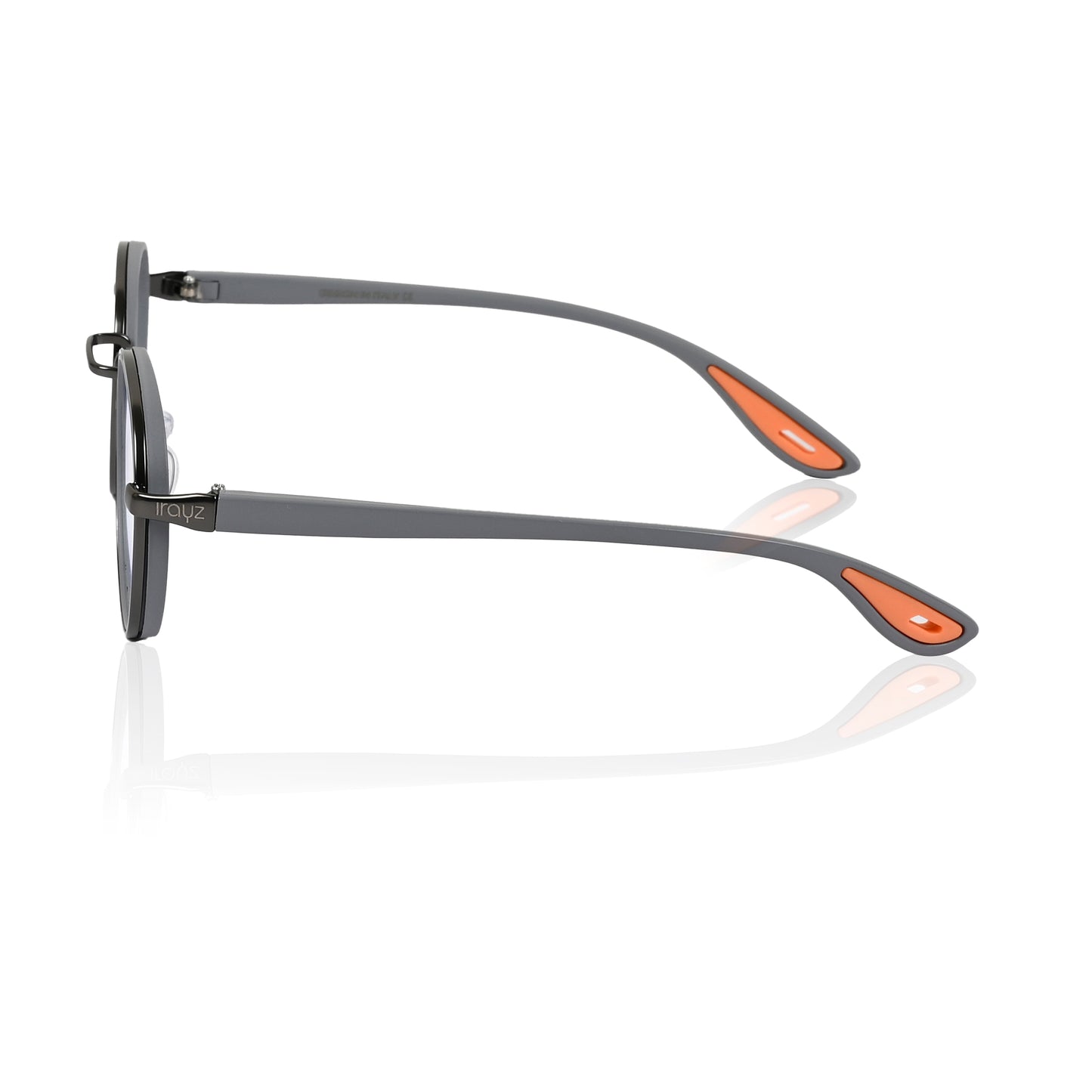 Irayz Round Sunglasses | Premium UV400 Protection - Grey Clear