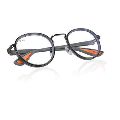 Irayz Round Sunglasses | Premium UV400 Protection - Grey Clear