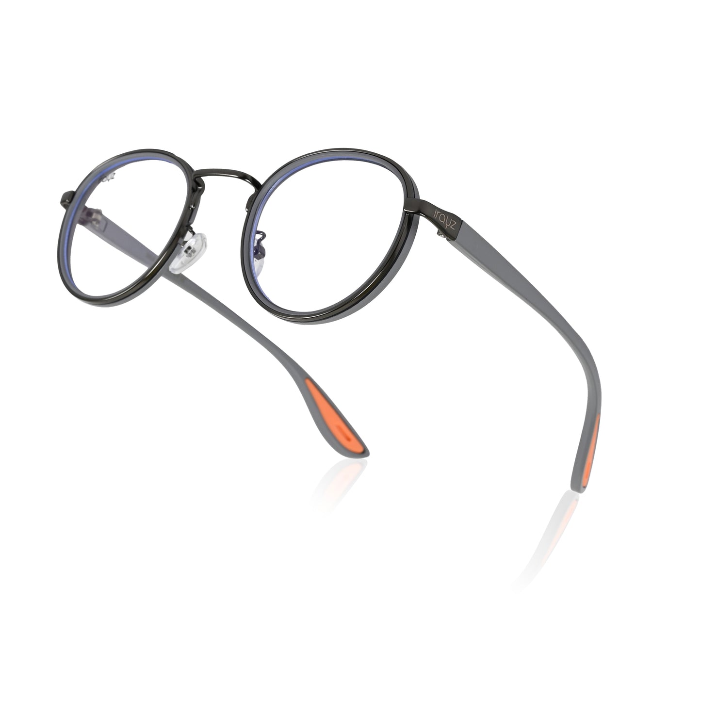 Irayz Round Sunglasses | Premium UV400 Protection - Grey Clear