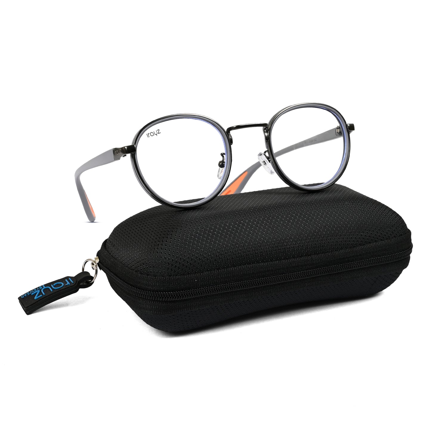 Irayz Round Sunglasses | Premium UV400 Protection - Grey Clear