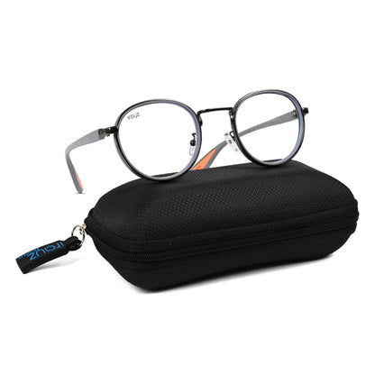 Irayz Round Sunglasses | Premium UV400 Protection - Grey Clear