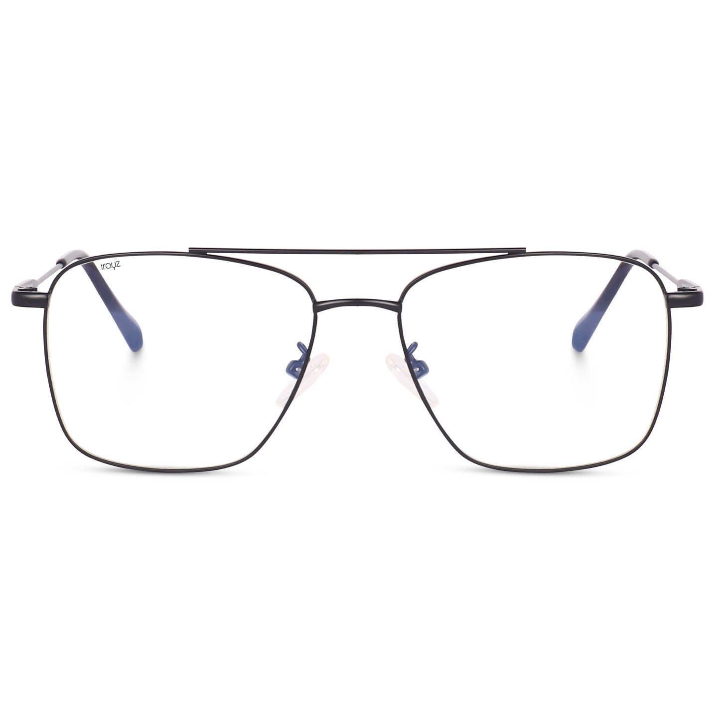 Irayz Premium Square Eyeglasses for Men | Stylish Full Rim Metal Frame