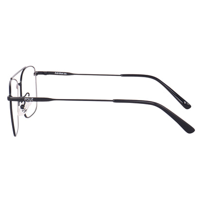 Irayz Premium Square Eyeglasses for Men | Stylish Full Rim Metal Frame