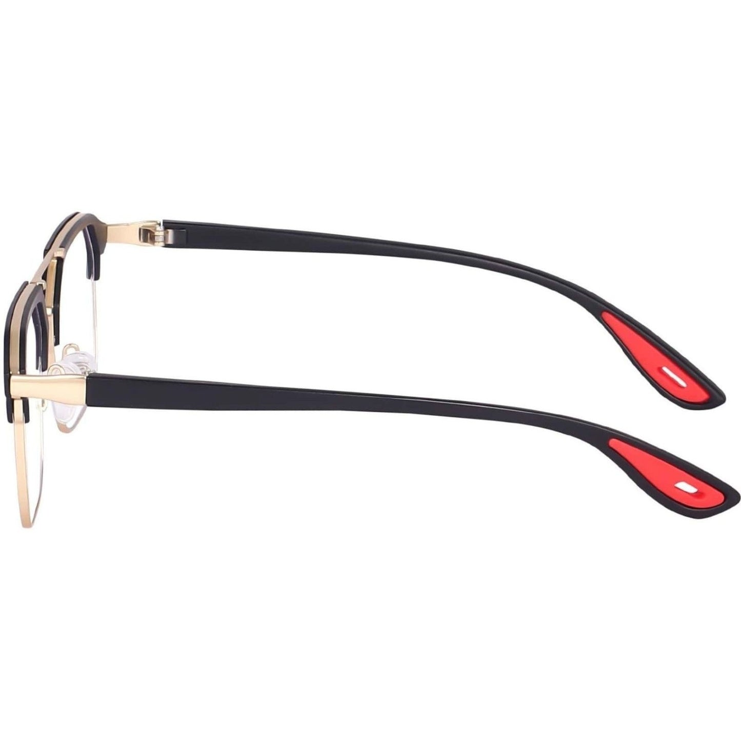 Irayz Premium Rectangular Eyeglasses for Men | Stylish Full Rim Metal Frame