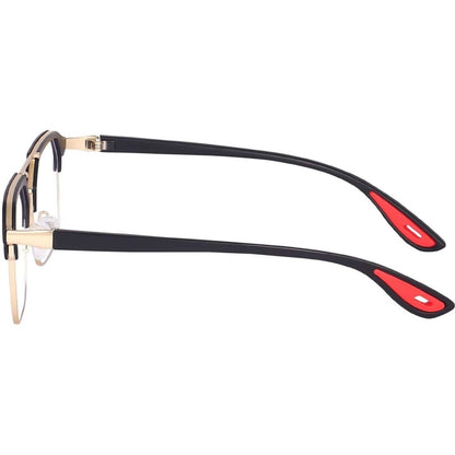 Irayz Premium Rectangular Eyeglasses for Men | Stylish Full Rim Metal Frame