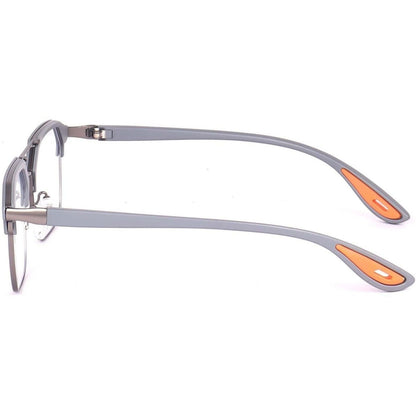 Irayz Premium Rectangular Eyeglasses for Men | Stylish Full Rim Metal Frame