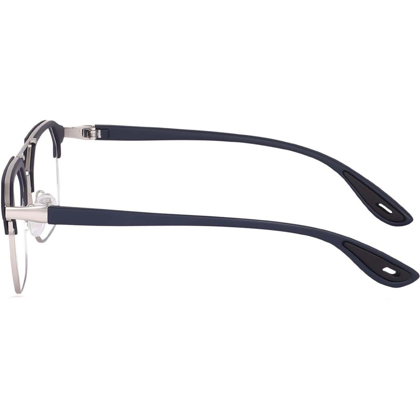 Irayz Premium Rectangular Eyeglasses for Men | Stylish Full Rim Metal Frame