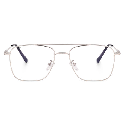 Irayz Premium Square Eyeglasses for Men | Stylish Full Rim Metal Frame
