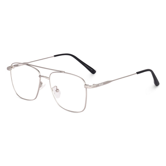 Irayz Premium Square Eyeglasses for Men | Stylish Full Rim Metal Frame