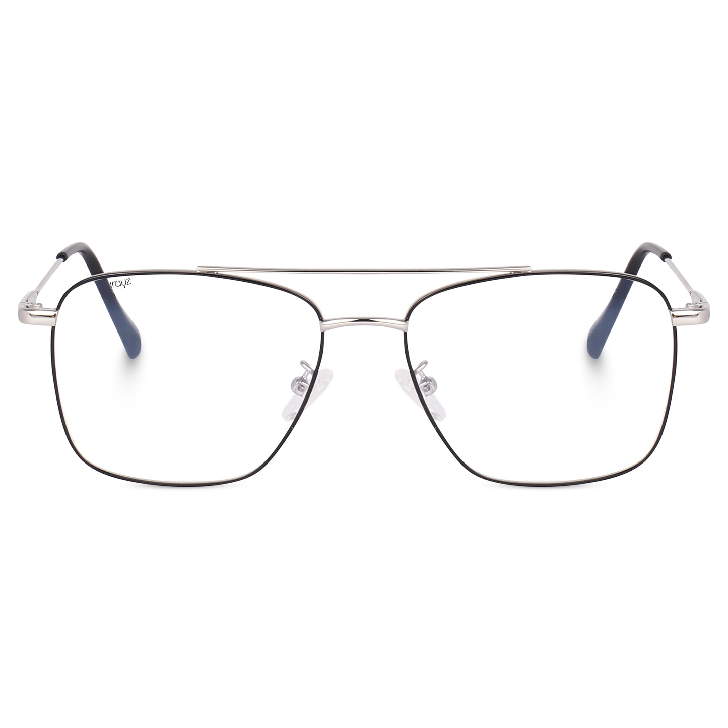Irayz Premium Square Eyeglasses for Men | Stylish Full Rim Metal Frame