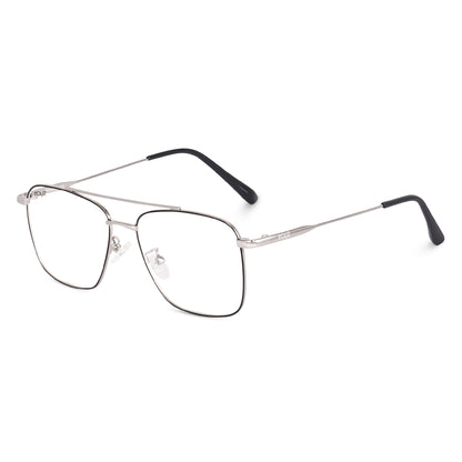 Irayz Premium Square Eyeglasses for Men | Stylish Full Rim Metal Frame