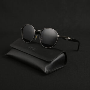 Irayz® Classic Steel Grey Round Sunglasses for Men & Women | Stylish UV Protection Eyewear
