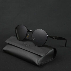 Irayz® Classic Black Round Sunglasses for Men & Women | Stylish UV Protection Eyewear