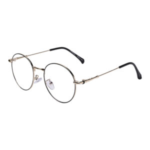 Round Metal Frame Eyeglasses – Lightweight Vintage Retro Optical Glasses for Men & Women